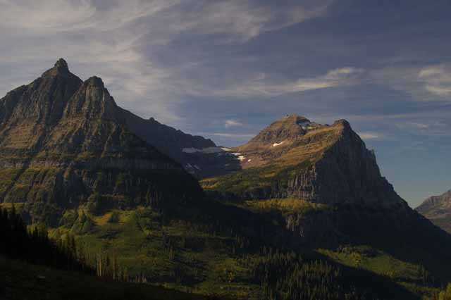 Mt. Oberlin (left) and Cannon Mtn (center)